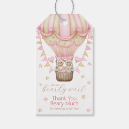 我々はツインガールを待つことができ感謝 ギフトタグ