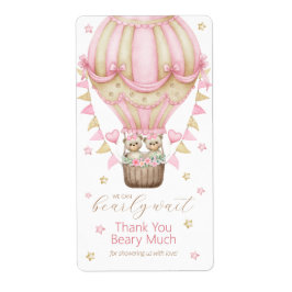 我々はツインガールを待つことができ感謝 ラベル