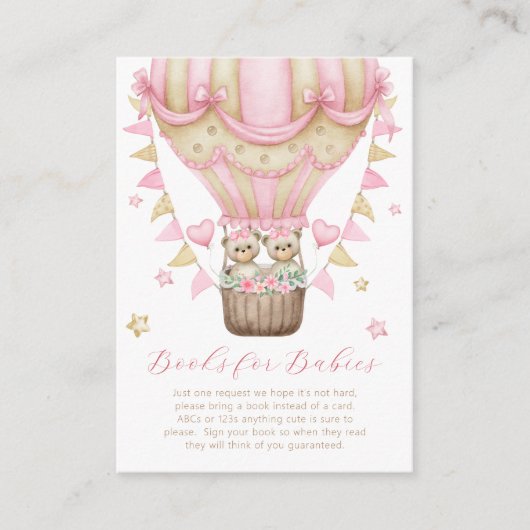 我々はツインガールブックのベビーを待つことができる エンクロージャーカード (正面)