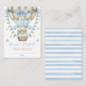 我々はツインボーイおむつラッフルを心待ちできる エンクロージャーカード (正面/裏面)