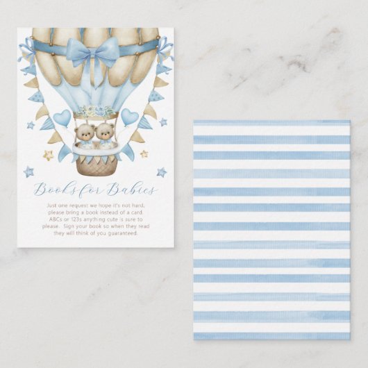 我々はツインボーイの本でベビーを待つことができる エンクロージャーカード (正面/裏面)