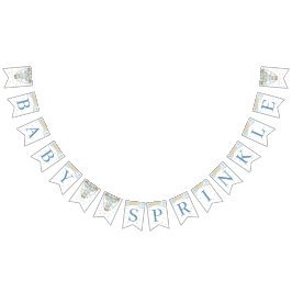 我々はツインボーイベビー散水を待つことができる バンティングフラッグ