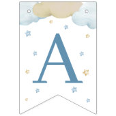 我々はツインボーイベビー散水を待つことができる バンティングフラッグ (第3の旗)