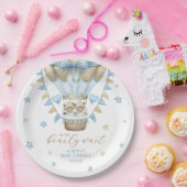 我々はツインボーイベビー散水を待つことができる ペーパープレート (パーティー)