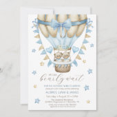 我々はツインボーイベビー散水を待つことができる 招待状 (正面)