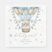 我々はツインボーイ赤ちゃんシャワーを待つことができる スタンダードランチョンナプキン (正面)