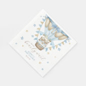 我々はツインボーイ赤ちゃんシャワーを待つことができる スタンダードランチョンナプキン (角)