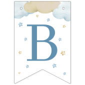 我々はツインボーイ赤ちゃんシャワーを待つことができる バンティングフラッグ (第3の旗)