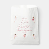 我々はツツ興奮バレリーナピンクベビーシャワー フェイバーバッグ (正面)