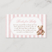 我々はテディベアの本のベビーを待つ エンクロージャーカード (正面)