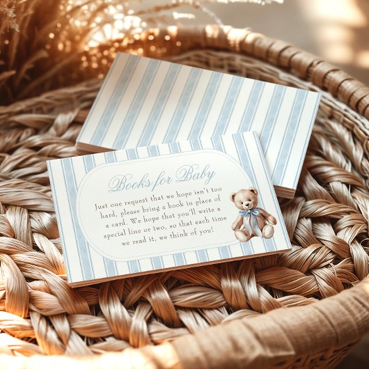 我々はテディベアの本のベビーを待つ エンクロージャーカード