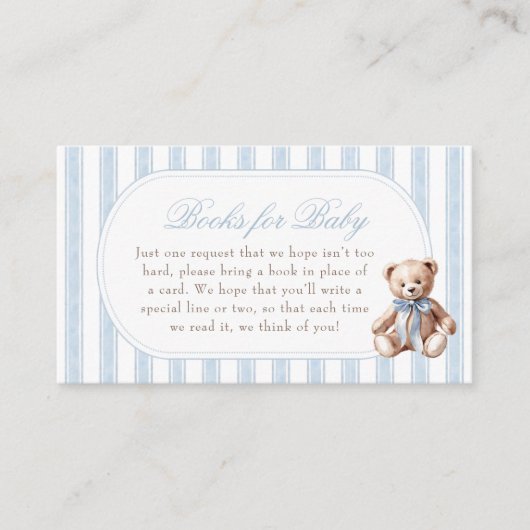 我々はテディベアの本のベビーを待つ エンクロージャーカード (正面)