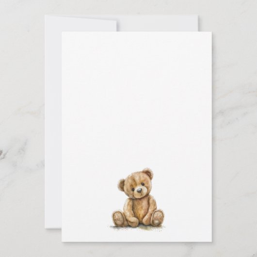 我々はテディベア予感を待つことができる 案内状 (裏面)