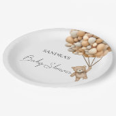 我々はテディベア気球を待つことができる ペーパープレート (アングル)