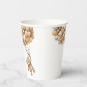 我々はテディベア気球を待つことができる 紙コップ (右)