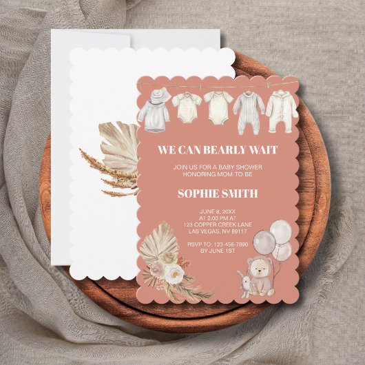 我々はテラコッタパンパスグラスを待つことができる 招待状