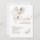 我々はテラコッタ婚約した婚約パーティ写真 招待状 (正面)