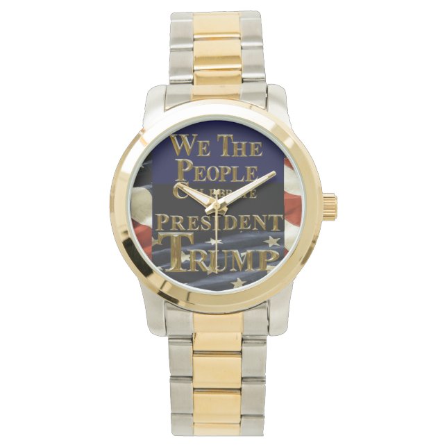 我々はトランプ祝総統 腕時計 (正面)