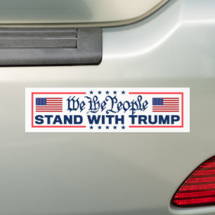 我々はトランプ2024と共に立つ バンパーステッカー