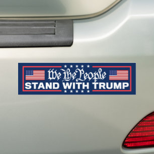 我々はトランプ2024と共に立つ バンパーステッカー