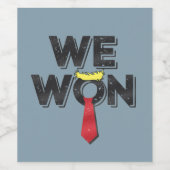 我々はドナルド・トランプ2024を獲得 ワインラベル (シングルラベル)