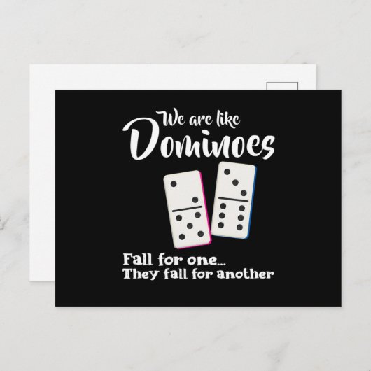 我々はドミノータイルパズルのゲームギフトのようなものだ ポストカード (正面/裏面)