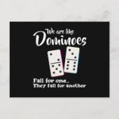 我々はドミノータイルパズルのゲームギフトのようなものだ ポストカード (正面)