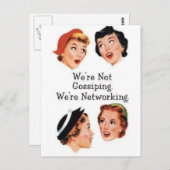 我々はネットワークを構築している – ゴシップ!! ポストカード (正面/裏面)