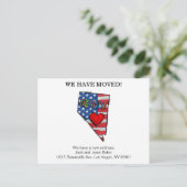 我々はネバダ州の州を移動した発表Po ポストカード (スタンド正面)