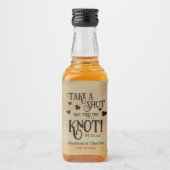 我々はノットタンレトロ渦巻き旋回を結結婚んだ リキュールボトルラベル (正面)