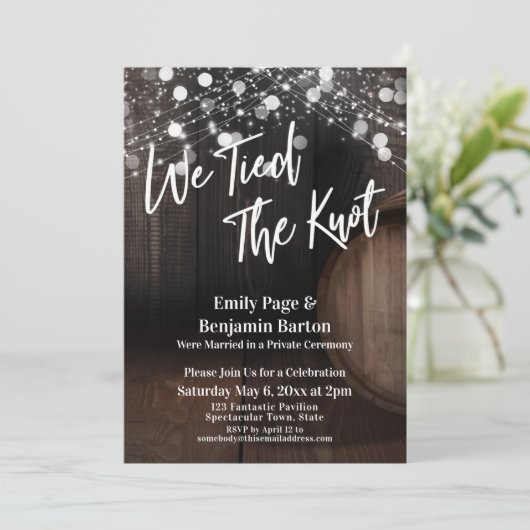 我々はノットワインの樽とライトを結んだ 招待状 (スタンド正面)