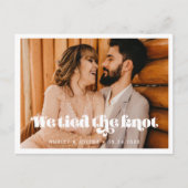 我々はノットヴィンテージレトロなスクリプトの写真を結んだ ポストカード (正面)