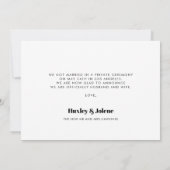 我々はノットヴィンテージレトロなスクリプトの写真を結んだ 案内状 (裏面)