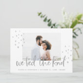 我々はノット·シルバー·文字の結婚発表を結んだ 招待状 (スタンド正面)