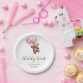 我々はバルーンテディベア赤ちゃんシャワーを心待ちできる ペーパープレート (パーティー)