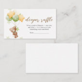 我々はバルーンベビーおむつラッフルを心待ちできる エンクロージャーカード (正面/裏面)