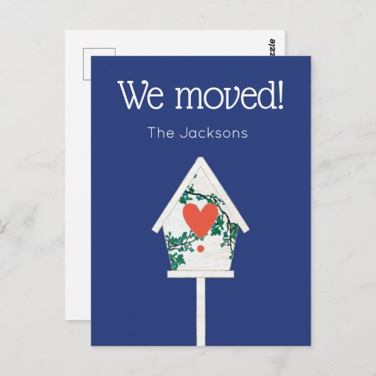 我々はバードハウスのはがきを移動 ポストカード (正面/裏面)