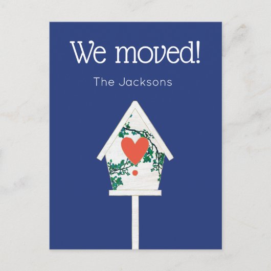 我々はバードハウスのはがきを移動 ポストカード (正面)