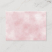 我々はパステルピンクの本のベビーを待つことができる エンクロージャーカード (裏面)