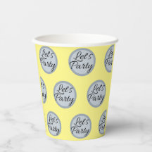 我々はパーティーお祝い水玉模様と文字 モダン