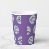 我々はパーティーお祝い水玉模様と文字 モダン 紙コップ (左)