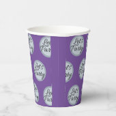 我々はパーティーお祝い水玉模様と文字 モダン 紙コップ (右)