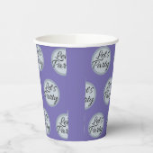 我々はパーティーお祝い水玉模様と文字 モダン 紙コップ (左)