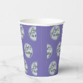 我々はパーティーお祝い水玉模様と文字 モダン 紙コップ (右)