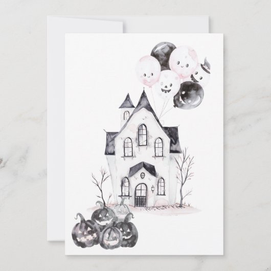 我々はパーティーに憧れている | ハローウィンパーティ招待状 案内状 (裏面)