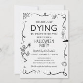 我々はパーティーハローウィンパーティに死ぬ 招待状 (正面)