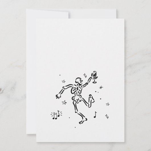 我々はパーティーハローウィンパーティに死ぬ 招待状 (裏面)