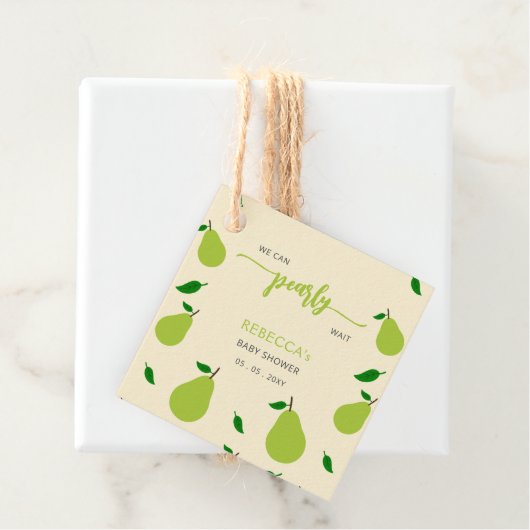 我々はパール待ち秋梨ベビーシャワー フェイバータグ (インサイチュ)