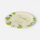 我々はパール待ち秋梨ベビーシャワー ペーパープレート (アングル)