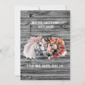 我々はヒッチンウェスタン結婚式招待状を得ている 招待状 (正面)